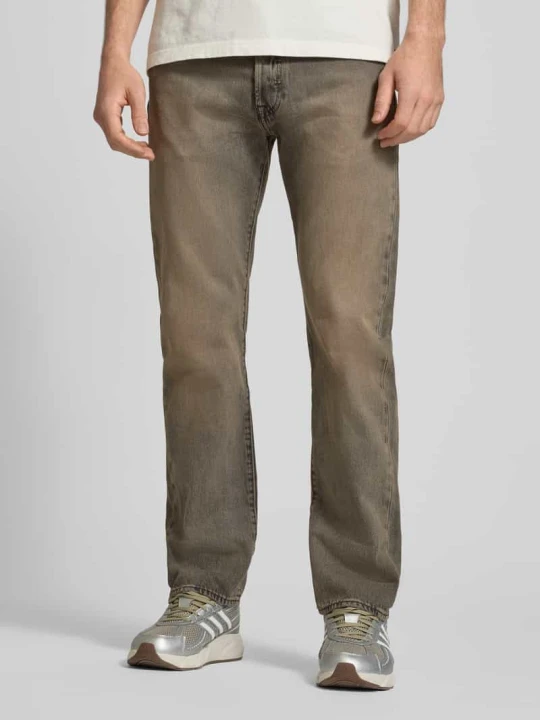Zdjęcie produktu Jeansy o kroju regular fit z czystej Bawełna Model '501® ORIGINAL' Levi's Średniobrązowy