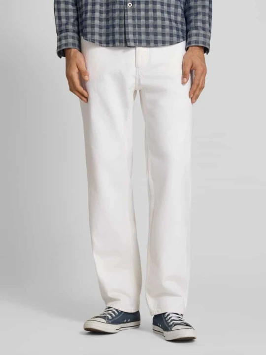 Zdjęcie produktu Jeansy o kroju regular fit z czystej bawełny model 'Jonah' Hugo Biały
