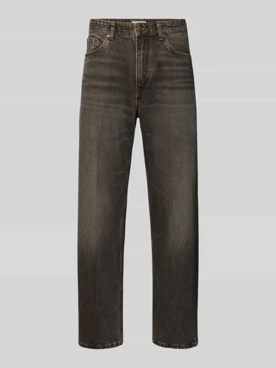 Zdjęcie produktu Jeansy o kroju regular fit z czystej bawełny model 'RAWDY' Drykorn Ciemnobrązowy
