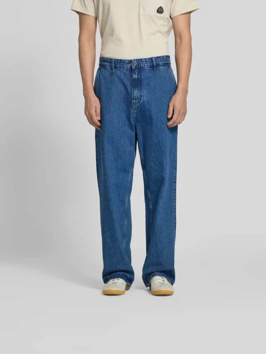 Zdjęcie produktu Jeansy o kroju regular fit z detal z logo Won Hundred Jeansowy niebieski