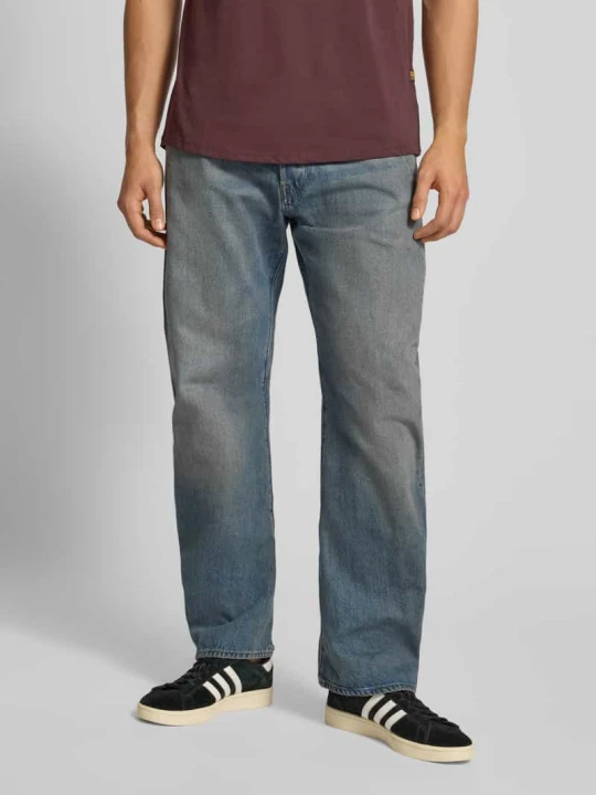 Zdjęcie produktu Jeansy o kroju regular fit z efektem znoszenia model ‘Contor 3D’ G-Star Raw Niebieski