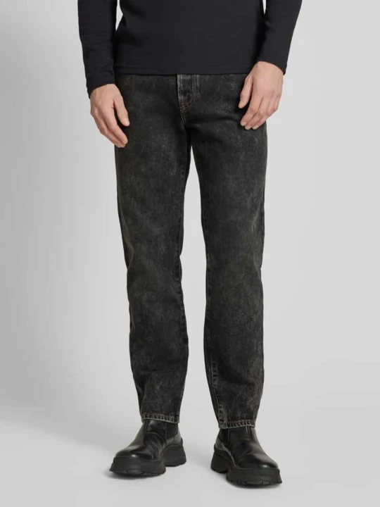 Zdjęcie produktu Jeansy o kroju regular fit z efektem znoszenia model ‘RE.MAINE’ Boss Jeansowy niebieski