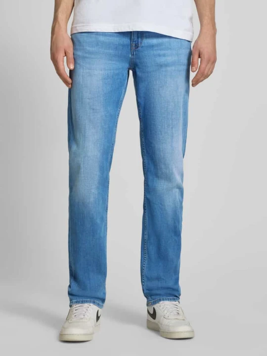 Zdjęcie produktu Jeansy o kroju regular fit z mieszanki bawełny model 'CASH' Pepe Jeans Jeansowy niebieski