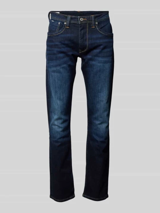 Zdjęcie produktu Jeansy o kroju regular fit z mieszanki bawełny model ‘CASH’ Pepe Jeans Jeansowy niebieski