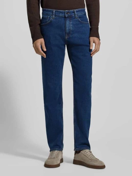 Zdjęcie produktu Jeansy krój regular fit z mieszanki bawełny model „RE.MAINE” Boss Jeansowy niebieski
