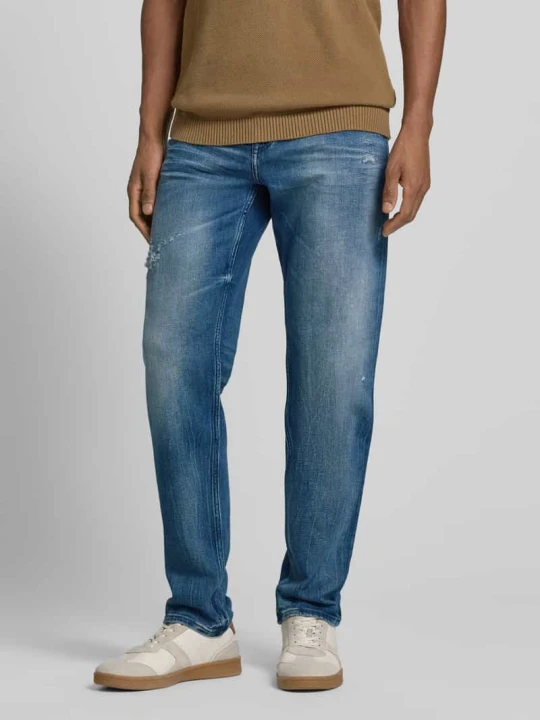 Zdjęcie produktu Krój regular fit Spodnie z prostymi nogawkami Jeansy z Mieszanka bawełny Model 'RE.MAINE BO VISIBLE' Boss Jeansowy niebieski