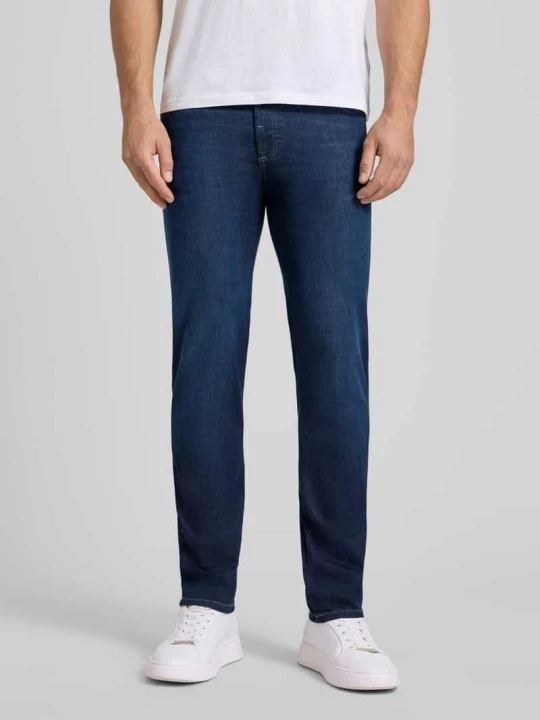 Zdjęcie produktu Jeansy o kroju regular fit z wpuszczanymi kieszeniami Bugatti Granatowy
