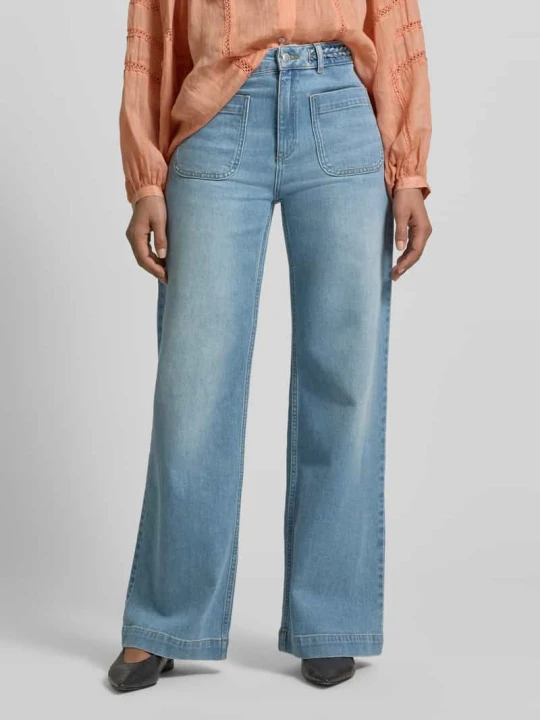 Zdjęcie produktu Jeansy o kroju regular fit z wpuszczanymi kieszeniami Jake*s Jeansowy niebieski