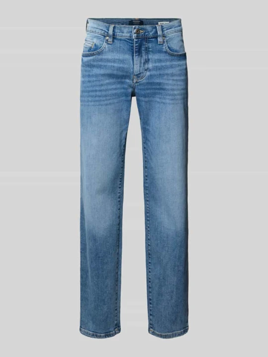Zdjęcie produktu Jeansy o kroju regular fit z wpuszczanymi kieszeniami MCNEAL Oceaniczny