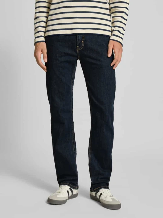 Zdjęcie produktu Jeansy o kroju regular fit z wpuszczanymi kieszeniami model ‘505™’ Levi's Granatowy