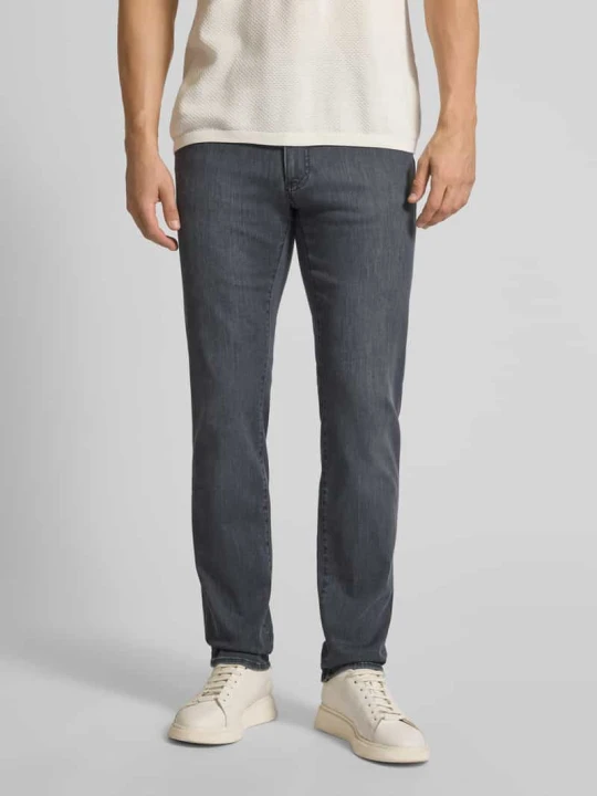 Zdjęcie produktu Jeansy o kroju regular fit z wpuszczanymi kieszeniami model 'CHUCK' BRAX Antracytowy