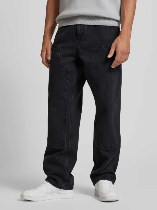 Zdjęcie produktu Jeansy o kroju regular fit ze wzmocnionym obszarem kolan Carhartt WIP Czarny