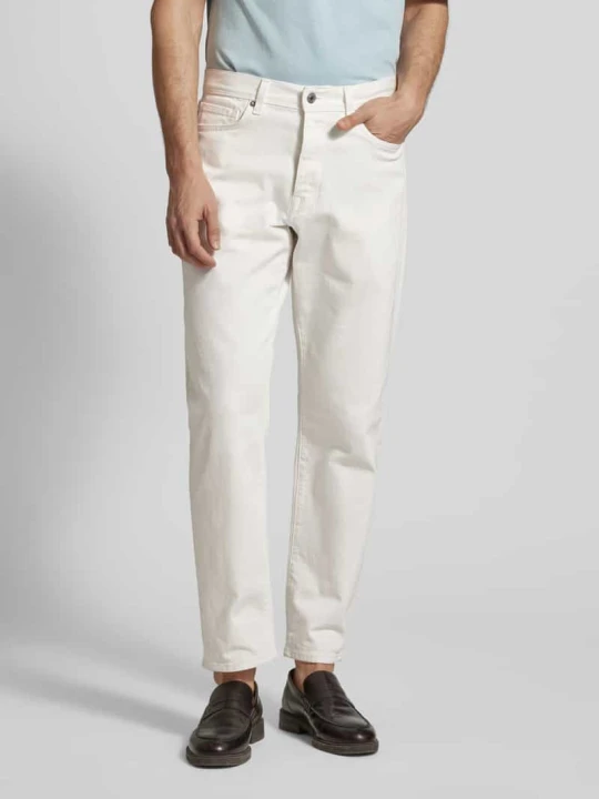 Zdjęcie produktu Jeansy o kroju regular tapered fit z 5 kieszeniami model ‘COLE’ Selected Homme Gliniany