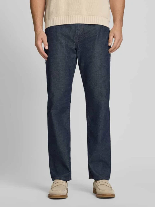 Zdjęcie produktu Jeansy o kroju relaxed fit straight z wpuszczanymi kieszeniami GAP Ciemnoniebieski