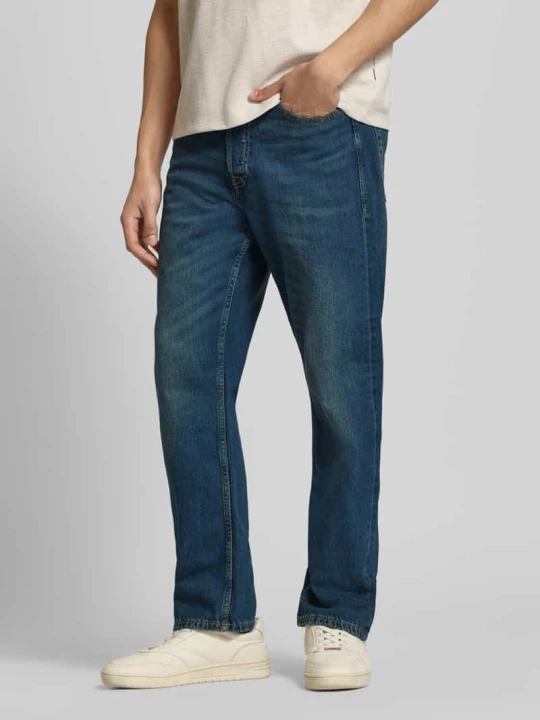 Zdjęcie produktu Jeansy o kroju relaxed fit w stylu used model 'CHRIS' Jack&Jones Ciemnoniebieski