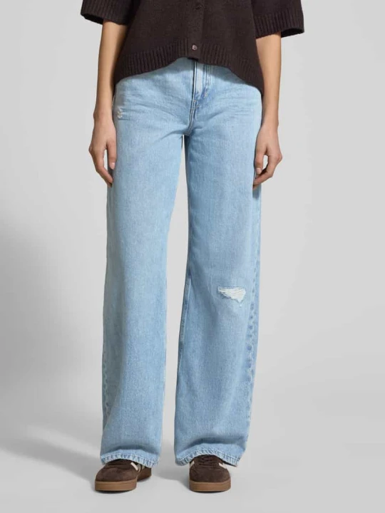 Zdjęcie produktu Jeansy o kroju relaxed fit w stylu used model 'MEDLEY' Drykorn Jasnoniebieski