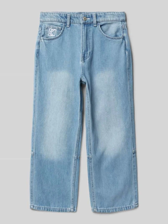 Zdjęcie produktu Jeansy o kroju relaxed fit z 5 kieszeniami i wyhaftowanym logo Karl Kani Niebieski