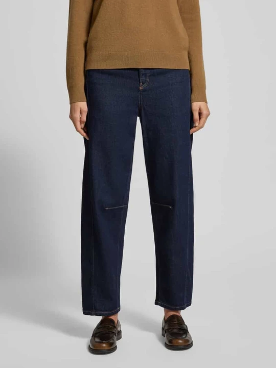 Zdjęcie produktu Jeansy o kroju relaxed fit z 5 kieszeniami Marc Cain Granatowy melanż