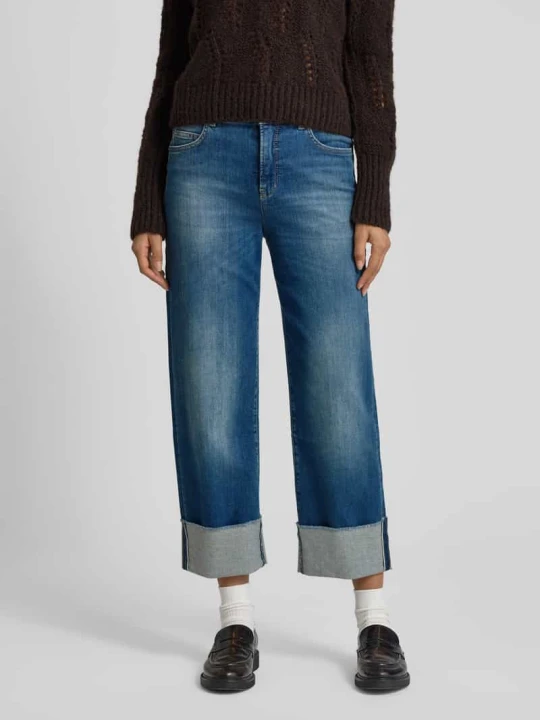Zdjęcie produktu Jeansy o kroju relaxed fit z 5 kieszeniami Marc Cain Błękitny melanż