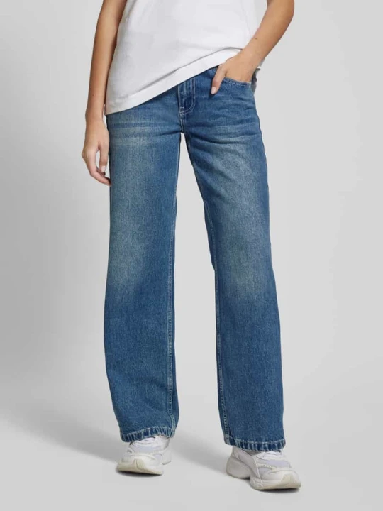 Zdjęcie produktu Jeansy o kroju relaxed fit z 5 kieszeniami The Ragged Priest Jeansowy niebieski