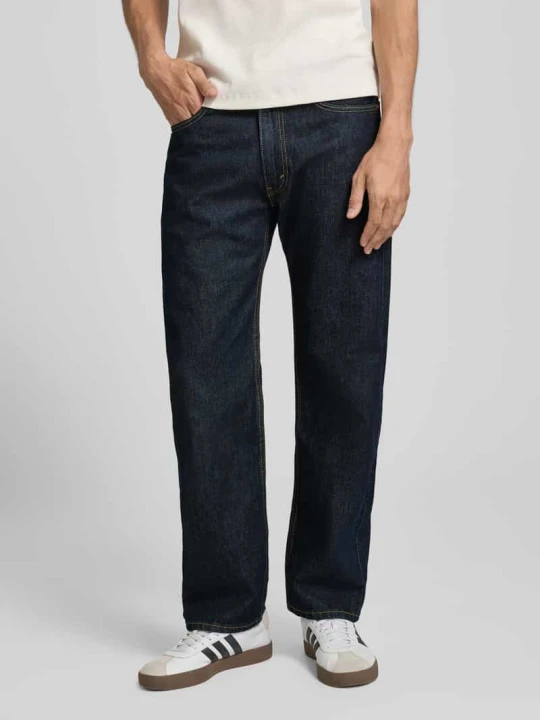 Zdjęcie produktu Jeansy o kroju relaxed fit z czystej bawełny model '555' Levi's Ciemnoniebieski