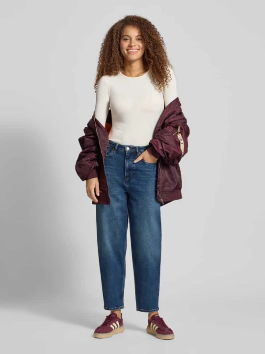 Zdjęcie produktu Jeansy o kroju barrel fit z Mieszanka bawełny Model 'LARA' Marc O'Polo Jeansowy niebieski