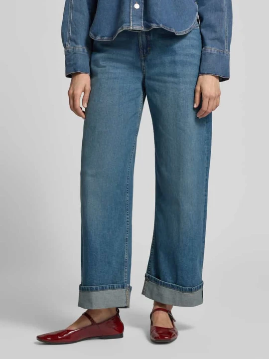 Zdjęcie produktu Jeansy o kroju relaxed fit z mieszanki bawełny model 'Miva' Opus Jeansowy niebieski