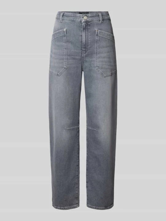 Zdjęcie produktu Jeansy o kroju relaxed fit z naszywanymi kieszeniami Marc Cain Jasnoszary