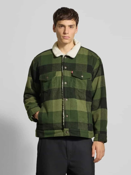 Zdjęcie produktu Kurtka koszulowa o kroju relaxed fit z futerkiem typu teddy model 'Lare' Levi's Zielony