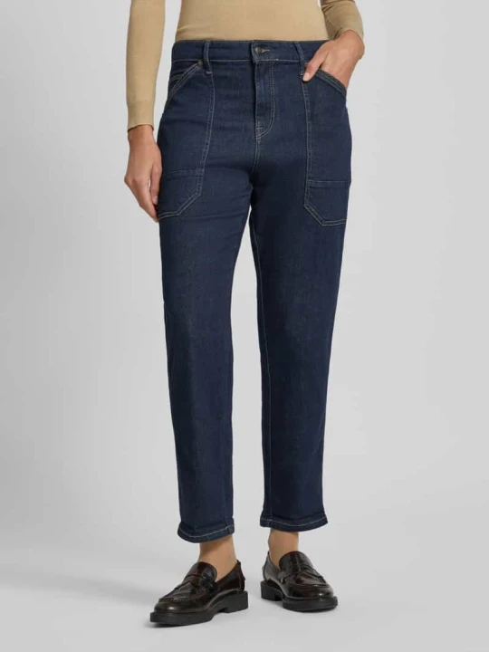 Zdjęcie produktu Jeansy o kroju relaxed fit z wpuszczanymi kieszeniami model ‘Iowa Baggy’ MAC Ciemnoniebieski