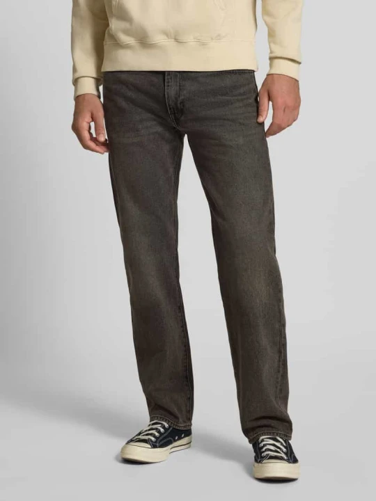 Zdjęcie produktu Jeansy o kroju relaxed straight fit z wpuszczanymi kieszeniami model ‘555®’ Levi's Czarny