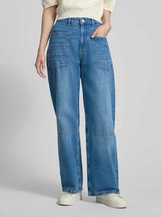 Zdjęcie produktu Jeansy o kroju relaxed fit z naszywanymi kieszeniami Jake*s Błękitny