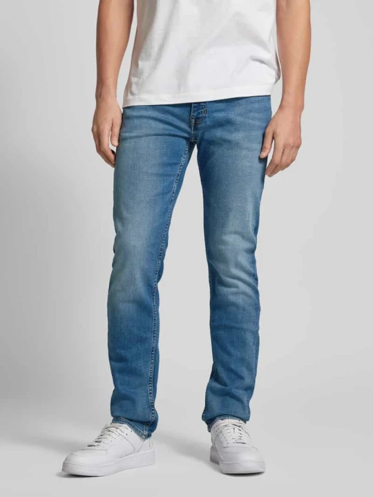 Zdjęcie produktu Jeansy o kroju shaped regular fit z niskim stanem model ‘SJÖBO’ Marc O'Polo Jeansowy niebieski