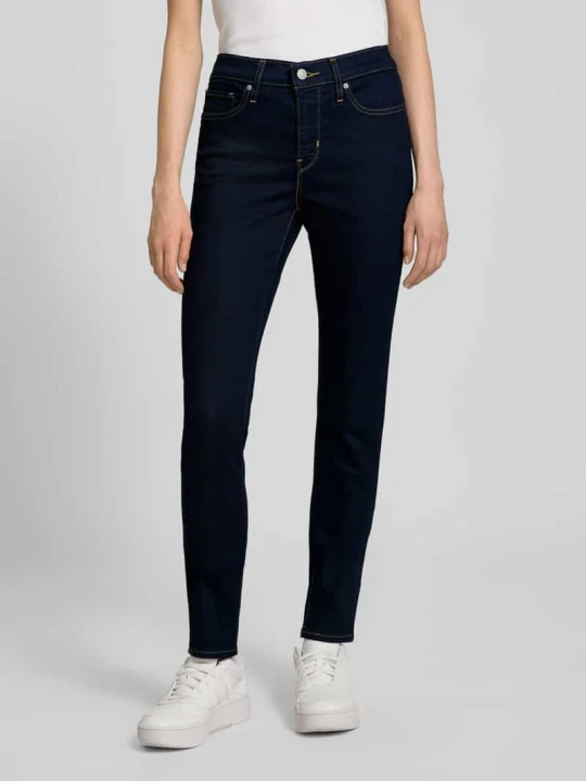 Zdjęcie produktu Jeansy Skinny Fit z efektem modelowania w 5 kieszeni Levi's Ciemnoniebieski