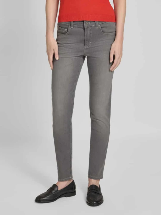 Zdjęcie produktu Jeansy o kroju skinny fit z 5 kieszeniami Angels Ciemnoszary