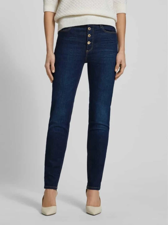Zdjęcie produktu Jeansy o kroju skinny fit z 5 kieszeni Guess Ciemnoniebieski