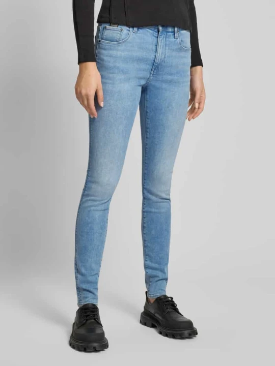 Zdjęcie produktu Jeansy o kroju skinny fit w 5 kieszeni model '3301' G-Star Raw Jeansowy niebieski