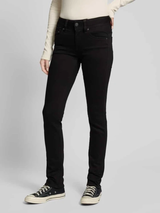 Zdjęcie produktu Jeansy o kroju skinny fit z 5 kieszeniami model ‘Midge’ G-Star Raw Czarny