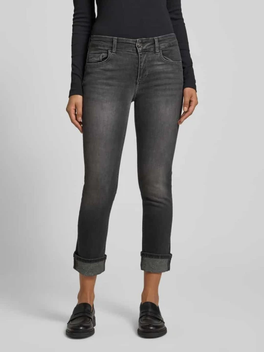 Zdjęcie produktu Jeansy o kroju skinny fit z 5 kieszeniami model ‘MONROE’ Liu Jo Czarny