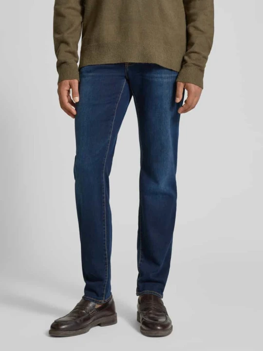 Zdjęcie produktu Jeansy o kroju skinny fit z dodatkiem lyocellu model ‘Chris’ BRAX Ciemnoniebieski melanż