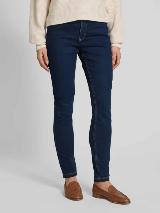 Zdjęcie produktu Jeansy o kroju skinny fit z dodatkiem streczu model ‘Dream Skinny’ MAC Granatowy