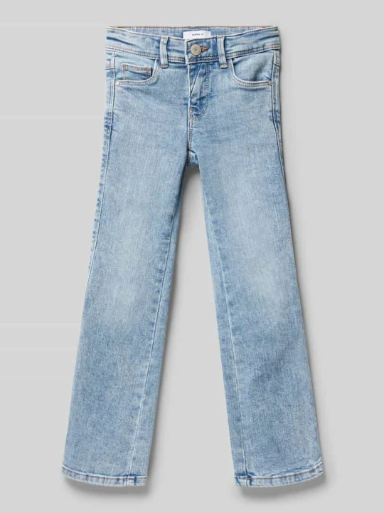 Zdjęcie produktu Jeansy o kroju skinny fit z dodatkiem streczu model ‘POLLY’ NAME IT Jasnoniebieski