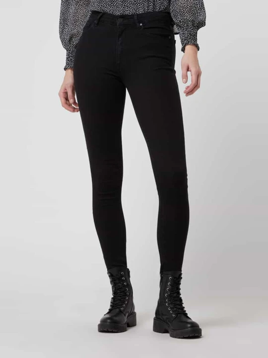 Zdjęcie produktu Jeansy o kroju skinny fit z dodatkiem streczu model ‘Tillaa’ ARMEDANGELS Czarny