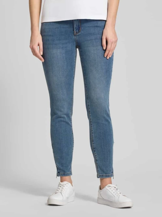 Zdjęcie produktu Jeansy o kroju skinny fit z dodatkiem wiskozy model 'Italy' Buena Vista Niebieski