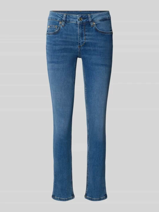 Zdjęcie produktu jeansy o kroju skinny fit z elastycznej mieszanki bawełny model 'MONROE' Liu Jo Jeansowy niebieski