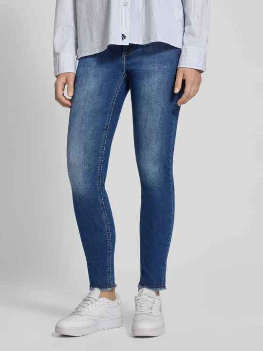 Zdjęcie produktu Jeansy o kroju skinny fit z mieszanki bawełny model ‘BLUSH’ Only Ciemnoniebieski