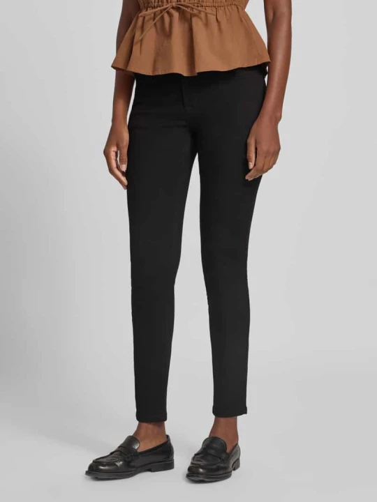 Zdjęcie produktu Jeansy o kroju skinny fit z mieszanki bawełny model 'ELMA BLACK' Opus