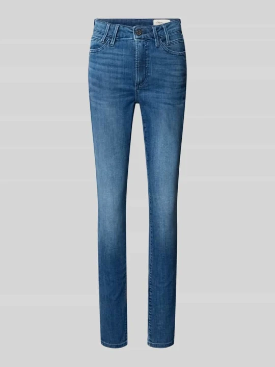 Zdjęcie produktu Jeansy o kroju skinny fit z mieszanki bawełny model 'Izabell' s.Oliver Niebieski