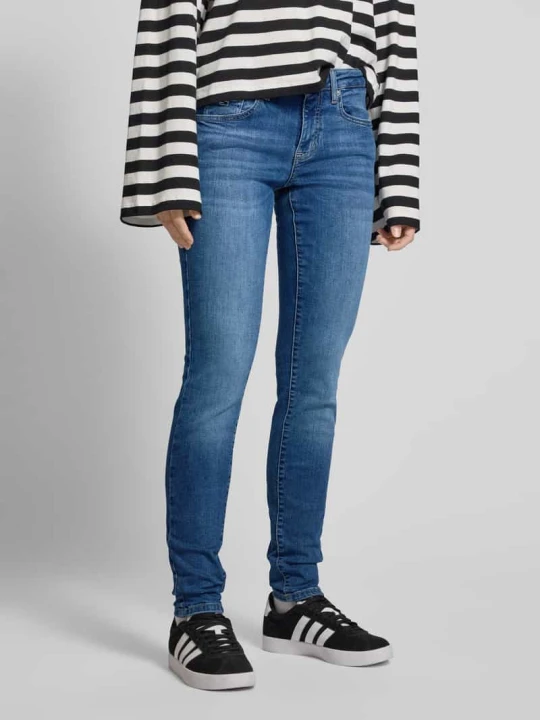 Zdjęcie produktu Jeansy o kroju skinny fit z mieszanki bawełny model ‘SOPHIE’ Tommy Jeans Ciemnoniebieski