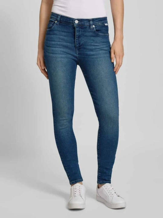 Zdjęcie produktu Jeans typu skinny fit z mieszanki bawełny model 'TILLAA' ARMEDANGELS Jeansowy niebieski